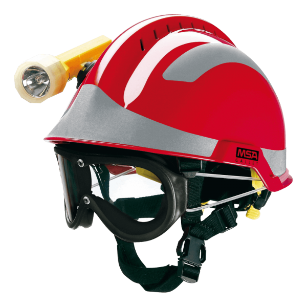 Lámpa tűzoltó sisakhoz